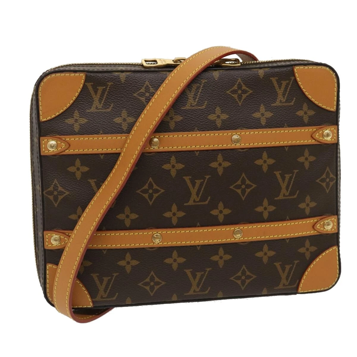 Louis Vuitton Pre-Owned Monogram Soft Trunk Shoulder Bag - Brown for Men