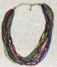 MULTI STRAND BEADED NECKLACE