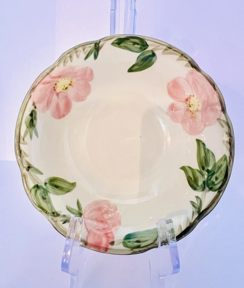 "Juego de 5 cuencos de cereal vintage Franciscan Desert Rose 55/8"" cerámica de California" Foto 4 de 4