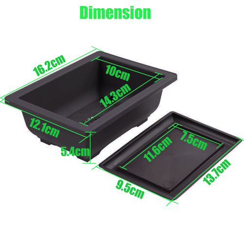 S/M/L Plastic Bonsai Training Pot and Tray Plant Label Bonsai Planting Pots AU - Picture 14 of 15