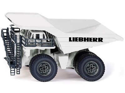 LIEBHERR T 264 MINING TRUCK WHITE 1/87 (HO) DIECAST MODEL BY SIKU