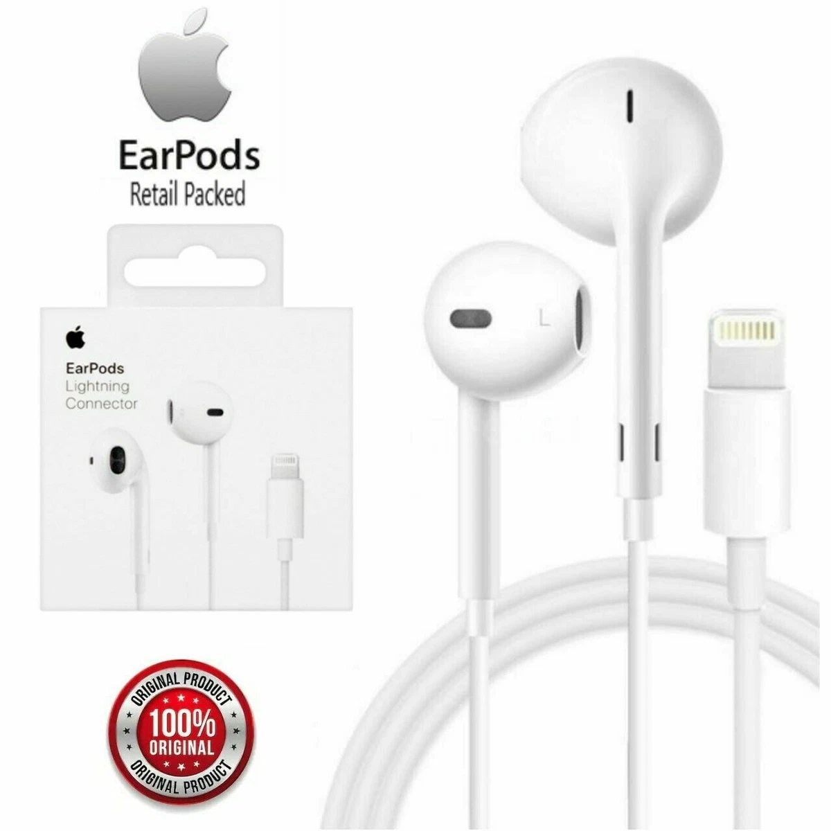 Apple EarPods con conector Lightning - Auriculares in ear cable