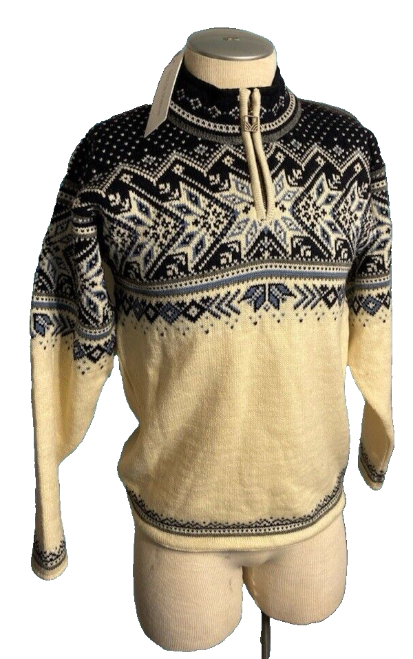 Dale of Norway Vail Men's Wool Sweater Small S Pullover 1/4 Zip