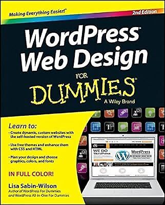 WordPress Web Design For Dummies, Sabin-Wilson, Lisa, Used; Very Good Book - Picture 1 of 1
