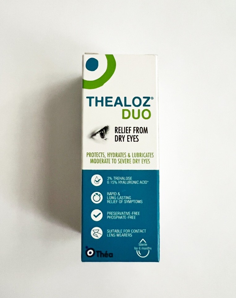 Thealoz Duo Preservative Free Eye Drops For Dry Eyes + Contact Lenses