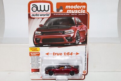 AUTO WORLD Modern Muscle 2021 Dodge Charger SRT Hellcat Redeye Octane Red Poly