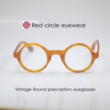 Round Johnny Depp eyeglasses round blonde acetate glasses men's yellow eyewear