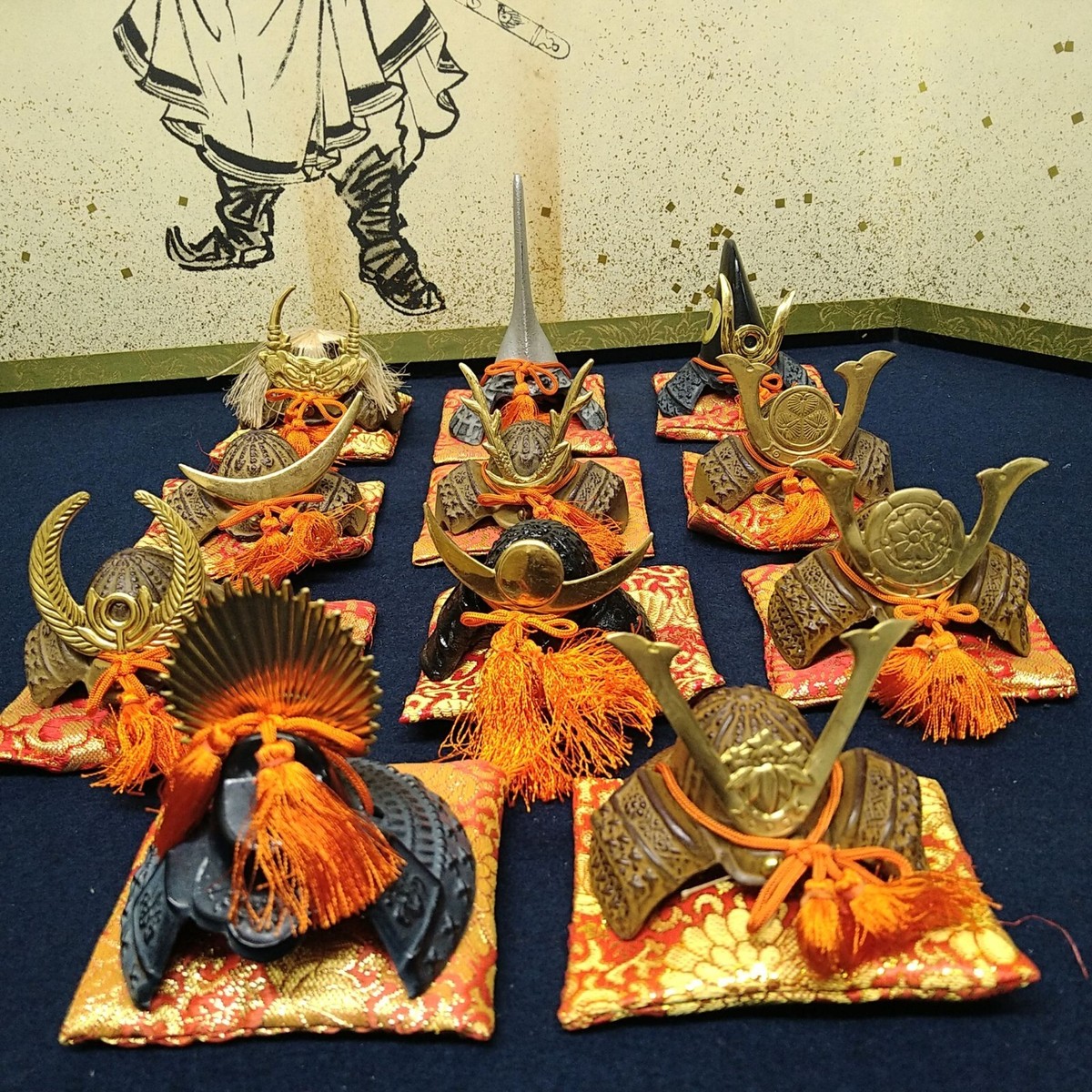 Japanese Kabuto Yoroi Samurai Armor Set of 11 Sengoku Miniature
