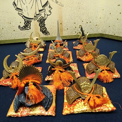 Japanese Kabuto Yoroi Samurai Armor Set of 11 Sengoku Miniature