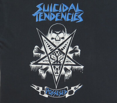 Suicidal Tendencies Vintage T Shirt 1989 Tour Possessed Psycho