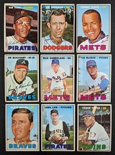 1967 Topps Baseball Lot 9 Cards