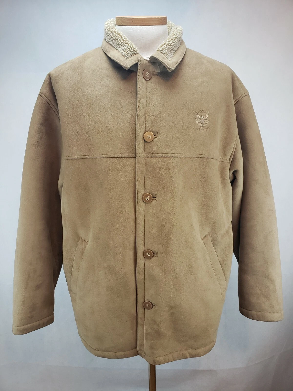 Impermeable By Weatherproof Mens Tan USGA Member Jacket Size Large