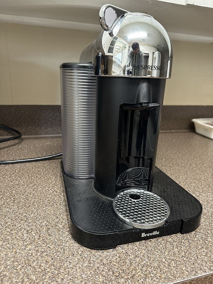 Nespresso Vertuo Coffee and Espresso Machine by Breville Chrome
