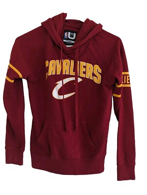 Cleveland Cavaliers Pullover Hoodie NBA Wine Gold XS Sweatshirt Official License