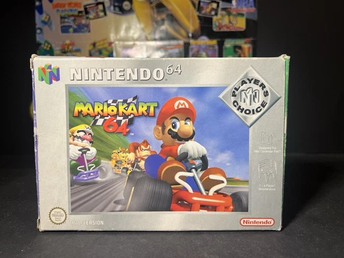 NINTENDO 64 || MARIO KART 64 IN OVP + SPIELEANLEITUNG || PLAYERS CHOICE ||