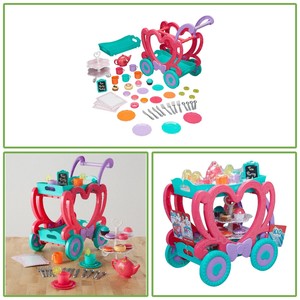 kid connection 47 piece tea cart