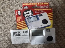 Qwik Tune Automatic Guitar Bass Tuner QT-15 With Box Silver Music Accessory