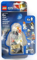 Lego City Minifiguren Set 40345 Weltraum, 2 Astronauten U. 2 Raumfahrttechnikern