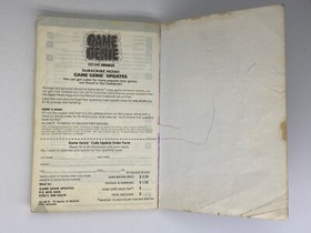 1990 NES Game Genie Video Game Enhancer Programming Manual & Codebook Nintendo