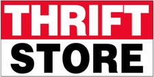 20x48 Inch THRIFT STORE Vinyl Banner Sign - rb