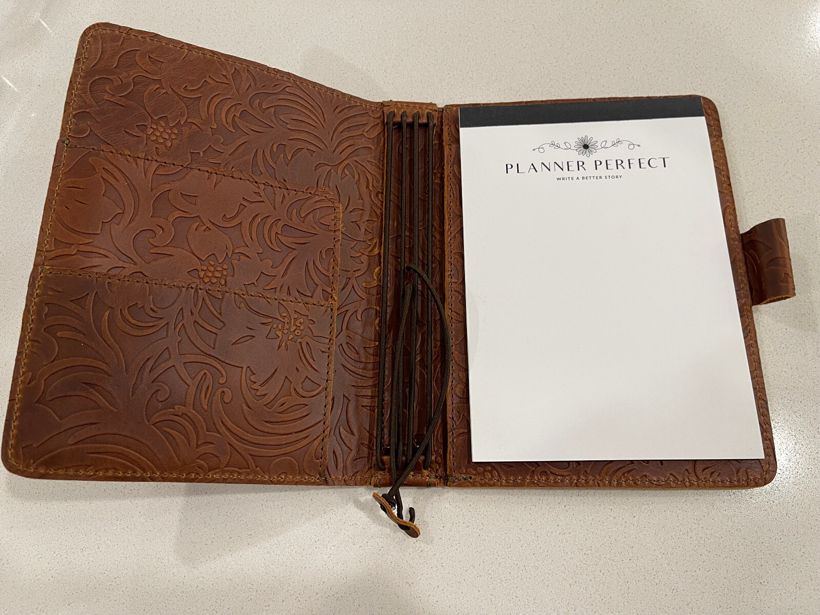 Planner Perfect A5 Caramel Everyday Organized Leather Traveler's Notebook