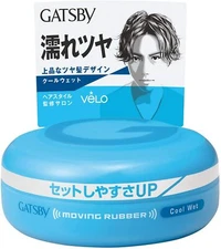 Made in JAPAN Mandom Gatsby Moving rubber Cool wet Hair Wax 80g