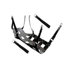 Real Leather Adult Sex Sling Swing Play Heavy Duty with Stirrups Mountable BDSM