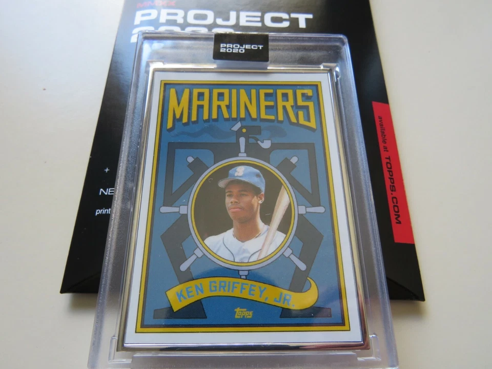 Topps PROJECT 2020 #328 - 1989 Ken Griffey Jr by Grotesk - Artist Proof 19 of 20 - Image 2 of 3
