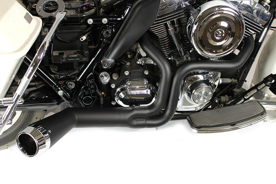 Megáfono offset Harley escape negro FLT 1985-2005 2 en 1 V-Twin 29-0034 CE Foto 4 de 4
