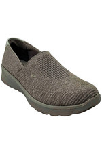 Bzees Women's Getty Knit Slip-On Shoe Morning Gray