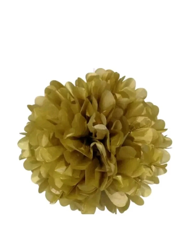 12 piezas pompones de pañuelo de papel rosa decoración de bolas de flores para fiestas  Foto 3 de 4