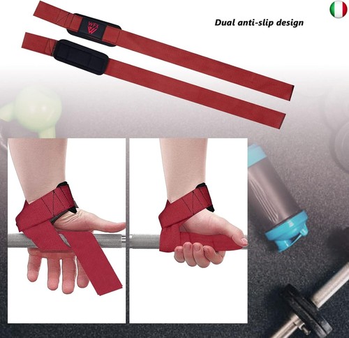 Polsiere per sollevamento pesi imbottite, in neoprene, per uomini e donne, per - Foto 5 di 7