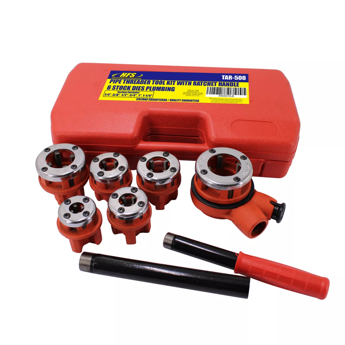 Ratcheting pipe threader set online