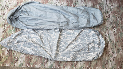  NEW US ARMY Primaloft Insulated Modular Sleeping Bag + Water Proof Bivy