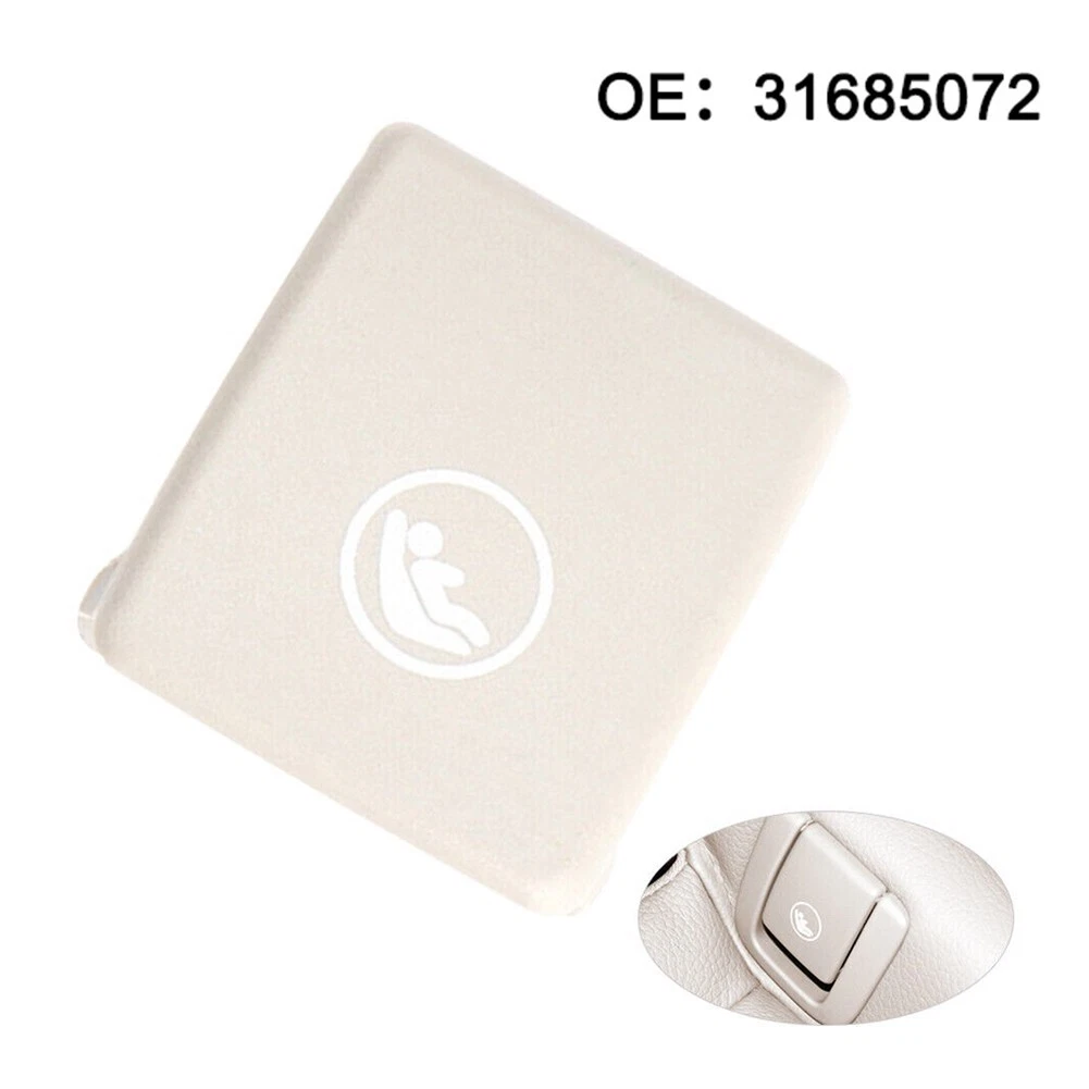Rear Child Seat Isofix Mount Cap Cover Beige For Volvo V60 XC40