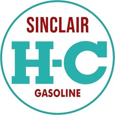 Sinclair HC Gasoline NEW METAL SIGN: 12" Diameter Round