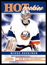 2011-12 Score Hot Rookies Mikko Koskinen Rookie New York Islanders #520