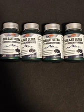 Flynew Shilajit Ultra Optimal Potency, Shilajit Extract with L-Arginine, 4 PACK