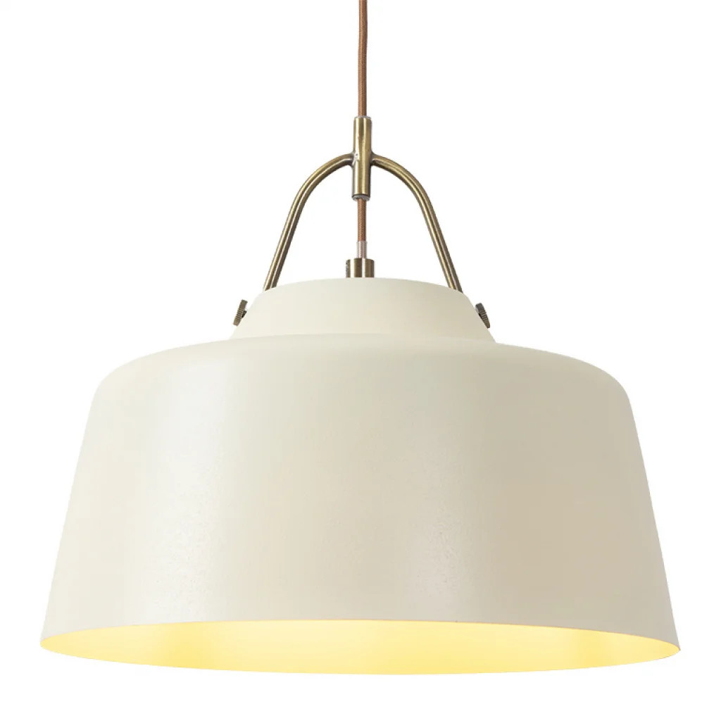 Ceiling Light Cream Clermont Pendant Ivory Oaks Lighting 2401/1 P IV