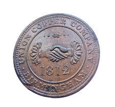 ROYAUME-UNI penny token 1812 BIRMINGHAM
