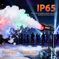 Heavy Duty Foam Machine LED Foam Cannon Bubble Machine Automatic 3Color Changing