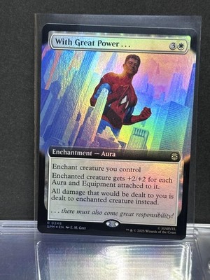 Marvel's Spider-Man #24 With Great Power . . . Foil Extended Art