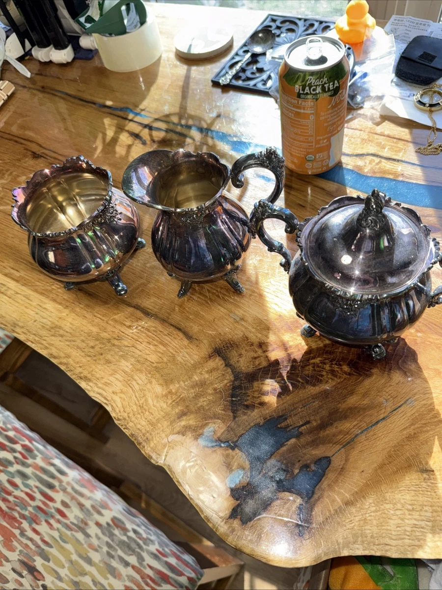 Wallace Baroque/Rococo Antique US Silver-Plated Teapots, Coffee