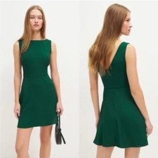 Reformation Elva Green Sleeveless Dress