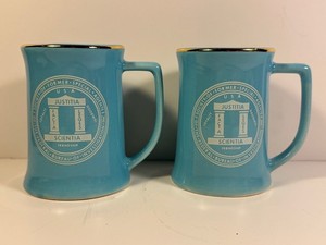 2 Coffee Mugs Blue FBI Society of Former Agents Pacific Convention 1973