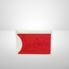 Christian Louboutin SIFNOS Card Holder with Logo Sneaker Sole White Authentic