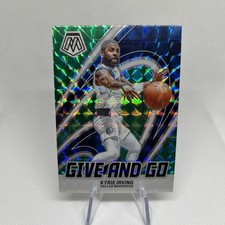2023-24 Panini Mosaic - Give and Go Kyrie Irving #8 Green Mosaic Prizm