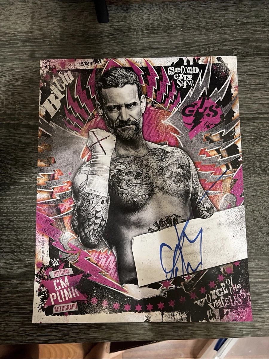 CM Punk Wrestling Original Autographed Photos for sale | eBay