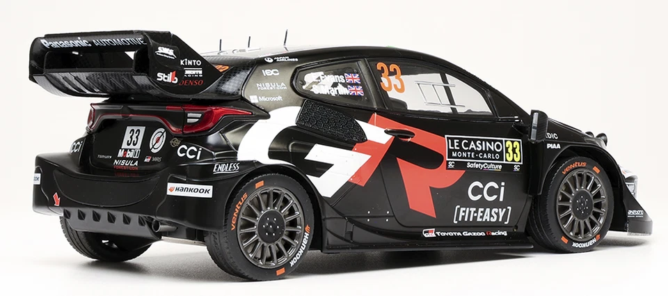 Toyota GR Yaris Rally1 WRC No33 Evans Monte Carlo 2025 1/18 18RMC229B IXO - Immagine 3 di 3