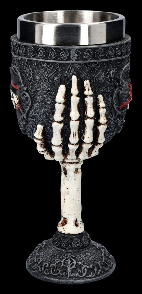 Tazza A Forma Di Teschio In Resina, Calice Medievale Doppia Parete, Bicchiere Per Birra O Caffè - Decorazione Gotica Per Casa, 18 Cm